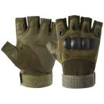 Xfinity Green Nylon Fitness Military Gym Gloves Free Size (Pack of 2)