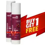 Clensta Beetroot Lip Balm With Hyaluronic Acid Spf 30 With Beetroot & Hyaluronic Acid For Moisture, Hydrates & Lightens Dark Lips For Women & Men 4.5gm Buy 1 Get 1 Free