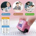 VIJGTECH Math Roller Stamps for Kids, Smart Math Roller Stamps, Subtraction Teaching Stamps, Practice Tools Within 100 Learning Toy for Preschool Kindergarten Home Teacher