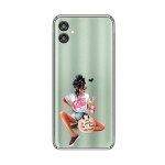 Emble Designer Clear Tranperant Silicone Case For Samsung A04E -Design A7 ( TPU | Soft , Samsung A04E | Multicolor )