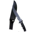 ANTIQUE HANDICRAFTS 778A Knife, Throwing Knife, Combat Knife Fixed Blade Knife, (Black)
