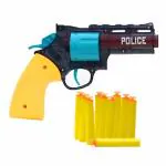 THE RED BABY Police Gun Toy for Boys Kids/Little Soldier Soft Bullets Shooting Blaze Gun for Kids Boys Age 4-10 Years Old/Revolver Gun with High Shooting Range with 10 Safe Foam Darts/Multi Color