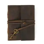 MB Exports - Leather Journal, Handicraft Leather Handmade Paper Handcrafted Regular Diary/Personal Organiser/Notebook/Journal||125 Gsm (A5)