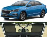 Able 3D-FIX Type Car Non-Magnetic Sun Shade Curtains for Skoda SLAVIA Set of 4 Pcs