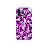 GADGETSWRAP Printed Vinyl Skin Sticker for Apple iPhone 13 Pro - Purple Girls Camo.jpg