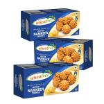 Wheafree Gluten Free Butter Namkeen Cookies - Pack of 3 (200g each) | No Maida | Tasty, Crunchy and Flavoured Cookies | Best Tea Time Snacks | 100% Vegetarian
