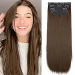 Akashkrishna Straight Brown Hair Extensions For Women Brown