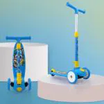 NHR Smart Kick Scooter With Adjustable Height And Foldable Scooter for Kids 2+ Years , Scooter for Kids , Scooter , Scooty , Kids Scooter (Capacity 20Kg | Blue)