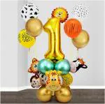 My Party Suppliers Jungle Safari Theme 1st Birthday Party with Animal Jungle Theme Balloon Bouquet