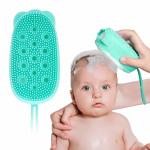HRUNIQUE Silicone Bath Body Brush Massage Silicone Loofah Body Scrubber, Silicone Shower Sponge