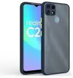 AmericHome Realme C25s, Realme C25, Model RMX3195, RMX3193, RMX3191 Blue Plastic, Rubber, Polycarbonate Shock Proof Mobile Back Cover