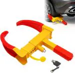 AutoBizarre Anti-Theft Heavy Duty Metal Body Adjustable Claw Wheel Security Lock Tyre Lock (Works with All Cars)