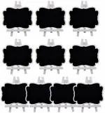 Grandink Wooden Mini Table Top Brown Blackboard Easel With Stand (Pack Of 10)