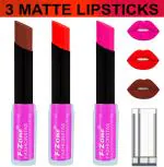 OUR BEAUTY Multicolor Soft And Smooth Touch Velvet Matte Lip Color Combo 63 (Pack Of 3)