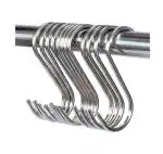 ZooY 8 pcs stainless steel s shape hanging hook ( set of 8 )
