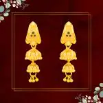 arch fashion Traditional Gold Platted New Jumkhi Earrings Collection ERG2108