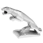 AllExtreme EXJSML1 Jaguar Style Bike Styling Front Mudguard Ornament Sign Emblem Logo with Chrome Finishing for Motorcycles and Bikes (Chrome, 1 PC)