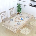 MONKDECOR Premium Design Printed 8 Seater Dinning Table Cover (Size-60x108 Inch. ) Panel D8