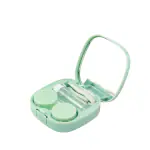SHIVAMAX Portable Contact Lens Case Travel Kit Contact Box Holder ,Mirror, Bottle, Tweezers (GREEN)