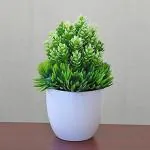 SATYAM KRAFT Artificial Plant Flower Bonsai Tree with Pot for Home Decoration - 1 Piece