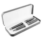 XCLUSO Monrik-227 Black Ball Pen & Roller Pen Giftset Combo Ink Color Black & Blue