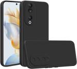 MOZETTE Back Cover for Honor 90 5G (Black, Camera Bump Protector, Pack of 1)