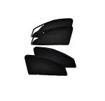 CARMATE Black Car Magnetic Zipper Curtain for Maruti M-800 (Pack of 4)