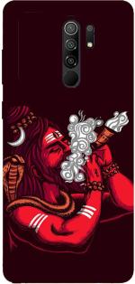 Siyapa Poco M2, Redmi 9 Prime Maroon Back Cover