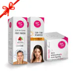 YouEss | Skin Whitening| Face Wash (200ml) + Night Cream (50g) +Tan Remover (200ml) | Pack of 3