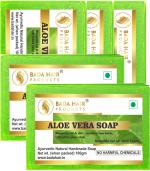 Badahair Aloe Vera Handmade Bath Soap Enrich With Vitamin E, Glycerine, 100 G (Pack Of 5)