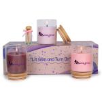 Meowwlicious Wax melted Aromatic Massage Oil Kit for Body - 3 Aromas - (Lavender, Lotus & Cinnamon)