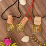Vedashree Round Bottle Hanging Car Perfumes (5ml), Passion Fragrance, Organic Air Fresheners and Car Perfumes