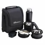 Oliveware Teso Lunch Box with Bottle - Black