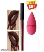 NUNIA Lipstick coffee\ colour and puff