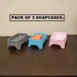 CSM Assorted Plastic Soap Case (Set of 3)