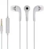 G2L Wired Earphone Hands-Free Earbud in Mic, Calling 3.5mm Jack Best Sound Earphones Bluetooth Headset (White, In the Ear)