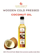 GOOD HABITS WOODEN COLD PRESSED COCONUT OIL | VIRGIN COCONUT OIL 1 LITRE