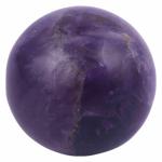 Shree Krishna Creations Amethyst Stone Sphere Ball Amethyst Stone Crystal Sphere Ball, Healing Crystal Handcarved Crystal Stone Sphere Ball, Polished Feng Shui Crystal Ball for Reiki, Healing, Vastu(PRI_20)