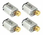 InventoSales 4Pcs (Pack of 4) 3V - 6V Vibration DC motor N20 mini micro DC Toy Hobby Motor 10x12x15mm 10000 rpm for Toys DIY Projects