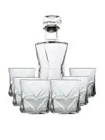 Bormioli Rocco Cassiopea Clear Glass Set 7 pcs