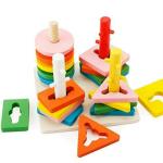 NeverCry Multicolor Sorting Stacking And Plugging Toys (Pack Of 4)