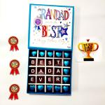 Expelite Best Dada Ever- Grand Fathers Day 25 Chocolate gift Box Bars (25 x 24 g)