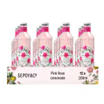 Sepoy & Co. Pink Rose Lemonade (Pack of 12 X 200 ml)