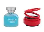 Dhairya Creations (Delhi) Combo Of Natural Spa Ocean & Solar Perfume Double Ring Rotating Red Car Perfume For Car Dashboard