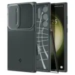 Spigen Optik Armor Back Cover Case for Samsung Galaxy S23 Ultra (Poly Carbonate + TPU | Abyss Green)