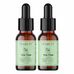 PEARLIX Tea Tree Pure & Natural Essential Oil | 10ml (each) Pack Of 2 | For Face: Anti-Inflammation & Acne | For Hair: Scalp Itching & Dandruff.