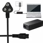 Zabolo Power Cord 5 A 1.5 m 3 Pin Laptop Adapter Charger