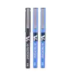 Pilot V5 Liquid Ink Roller Ball Pen - 2 Blue + 1 Black, (9000014711)