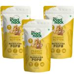 The Snack Hack Roasted & Flavoured Makhana Peanut Butter | Pack of 3