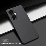 Star Craftune Nillkin Case for OnePlus Nord CE 3 Lite (1+Nord CE 3 Lite) Super Frosted Hard Back Dotted Grip Cover PC Black